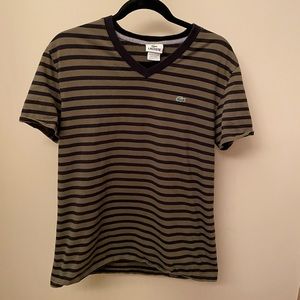 ***SOLD*** Lacoste green and black shirt sleeve